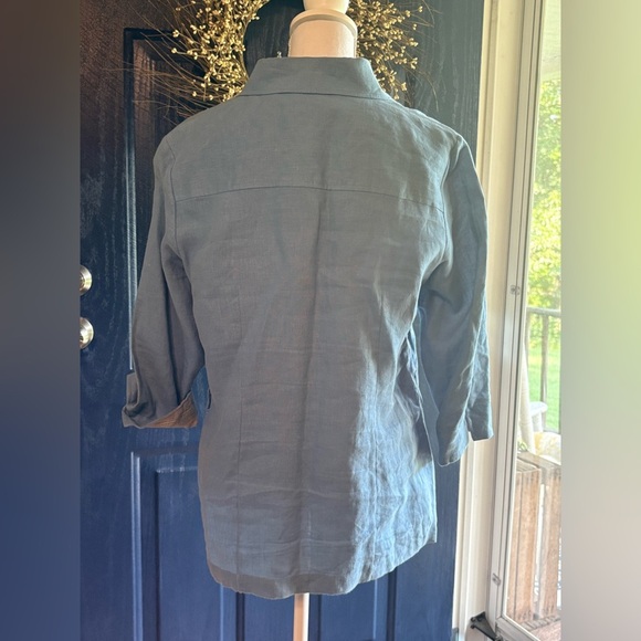 Paraphrase Denim Blue Button-Up Blazer size 14 - Picture 11 of 13